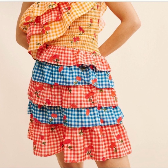 FARM Rio Colorful Ruffled One-Shoulder Dress - Picture 2 of 4